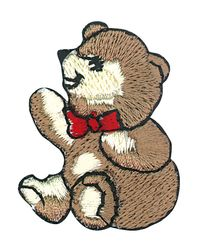 Vyšívané nažehlovací obrázky velké - medvídek